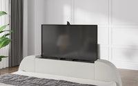 Solace Ottoman TV Bed in Cream Velvet — view 7 – image 7 of 7