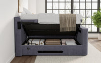 Amber 4.1 Multimedia Ottoman Storage TV Bed Frame — view 9 – image 9 of 21