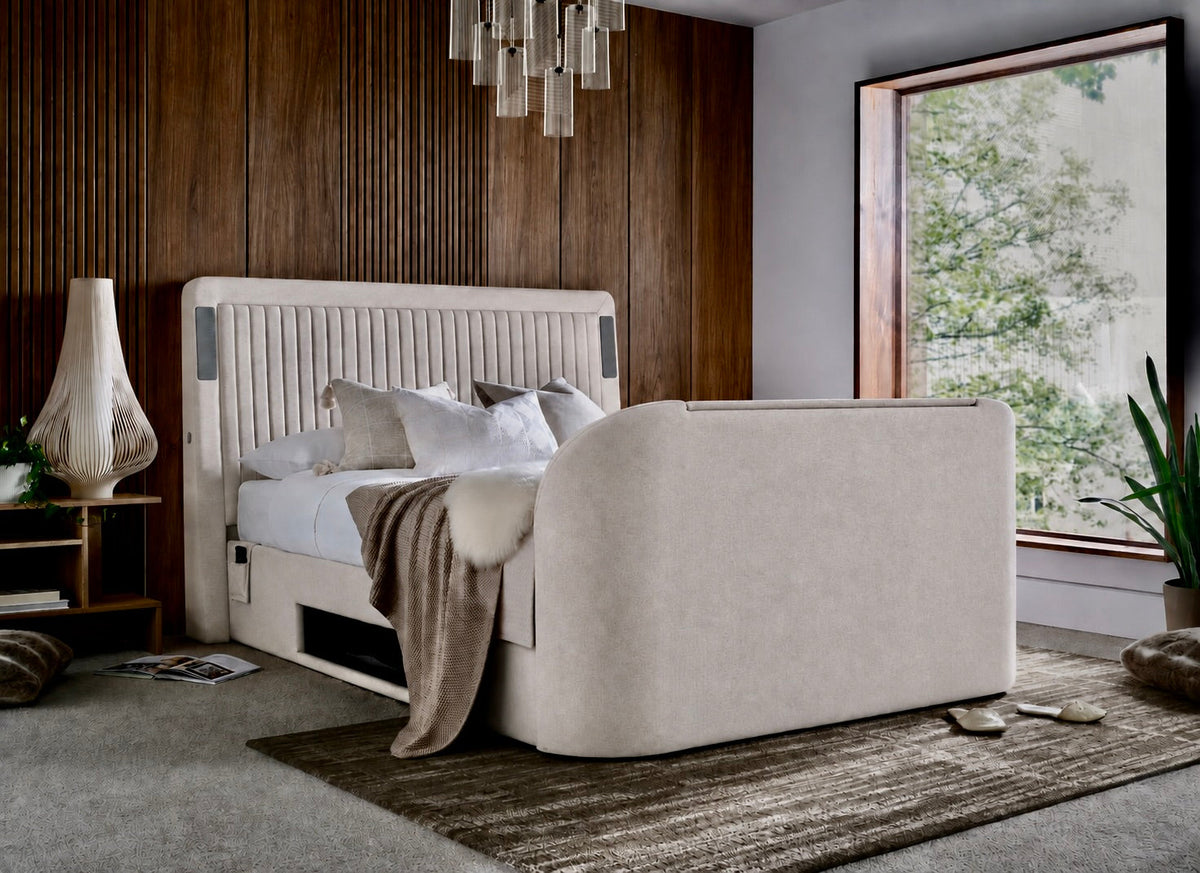 Immerse 5.1 Surround Sound TV Bed in Soft Cream — view 3