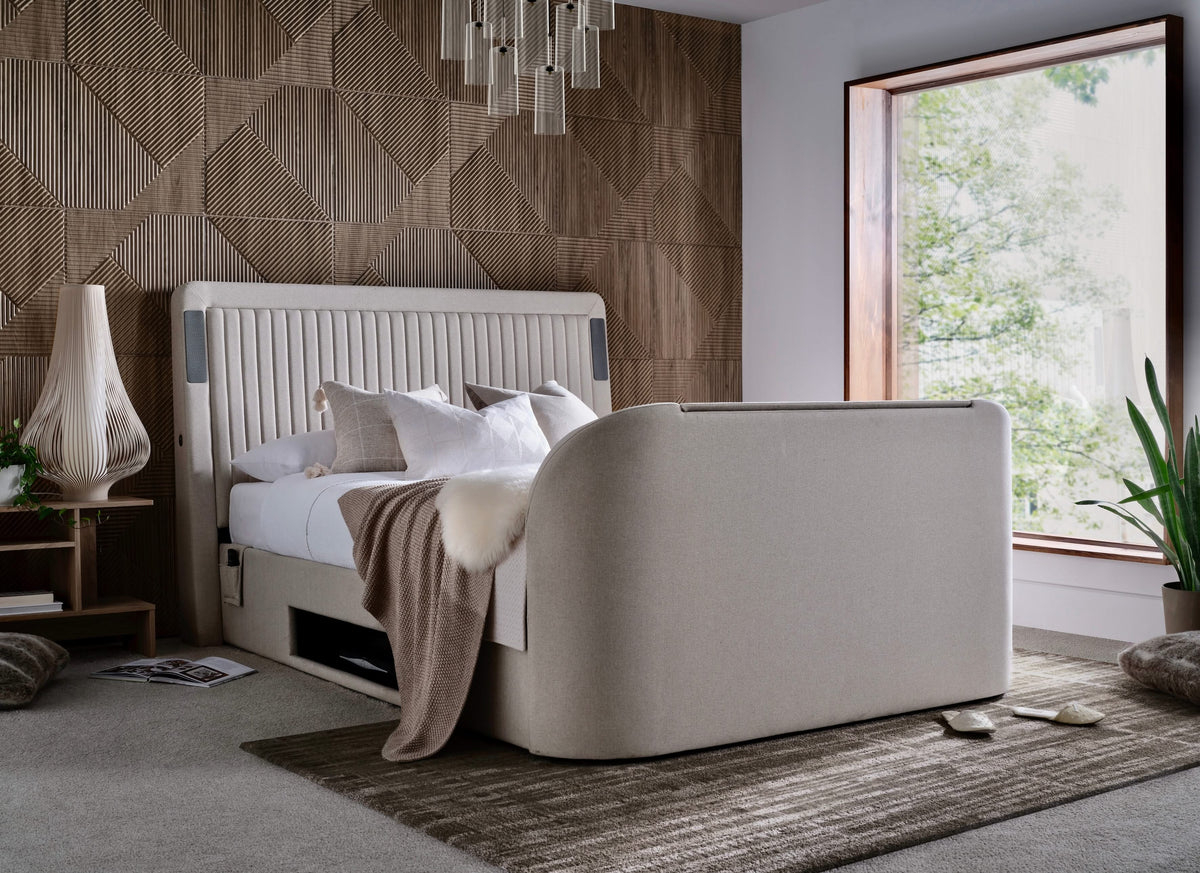 Immerse 5.1 Surround Sound TV Bed in Oatmeal — view 6
