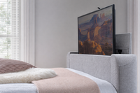 Arla Ottoman Single Storage TV Bed in Luxury Grey — view 4 – image 4 of 8