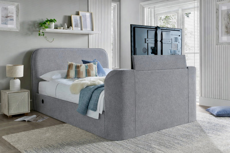 Arla Ottoman TV Bed in Luxury Grey
