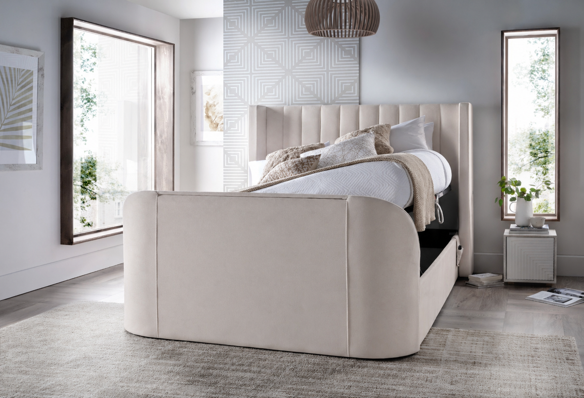 Astra Ottoman TV Bed in Soft Cream — view 4