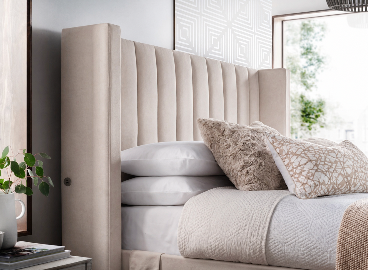 Astra Ottoman TV Bed in Soft Cream — view 6