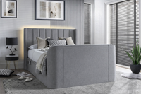 Atom II Ottoman Storage TV Bed in Luxury Grey – image 1 of 7