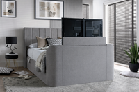 Atom II Ottoman Storage TV Bed in Luxury Grey — view 3 – image 3 of 7