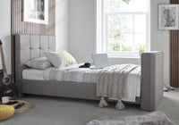Alpha Manual Single TV Bed In Grey – image 1 of 6