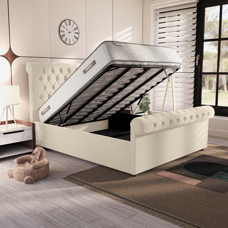Berlin Upholstered Ottoman Bed — view 2