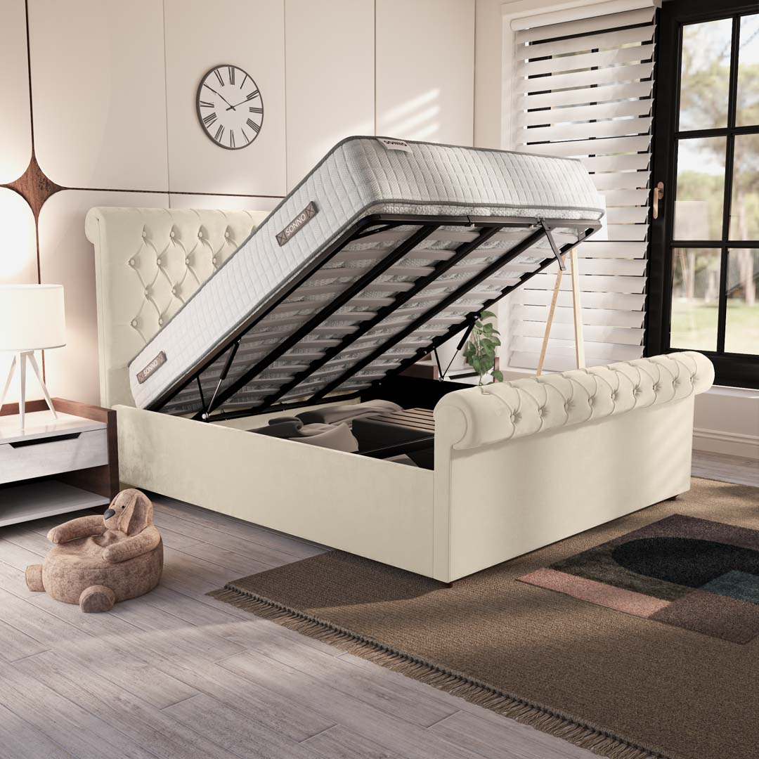 Berlin Upholstered Ottoman Bed — view 6