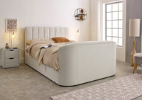 Capella TV Bed in Pebble Stone Fabric (non ottoman) — view 6 – image 6 of 9