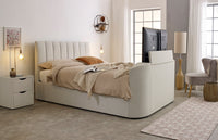 Capella Ottoman TV Bed in Pebble Stone – image 1 of 10