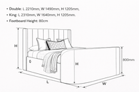 Atom II Ottoman Storage TV Bed in Luxury Grey — view 7 – image 7 of 7