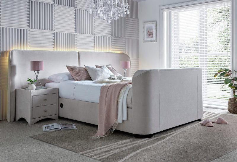 Condor Ottoman TV Bed in Luxury Cream