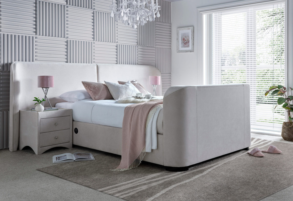 Condor Ottoman TV Bed in Luxury Cream — view 4