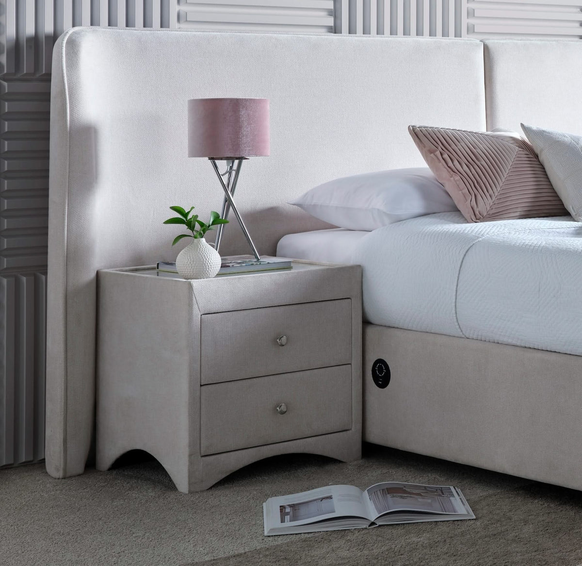 Condor Ottoman TV Bed in Luxury Cream — view 3