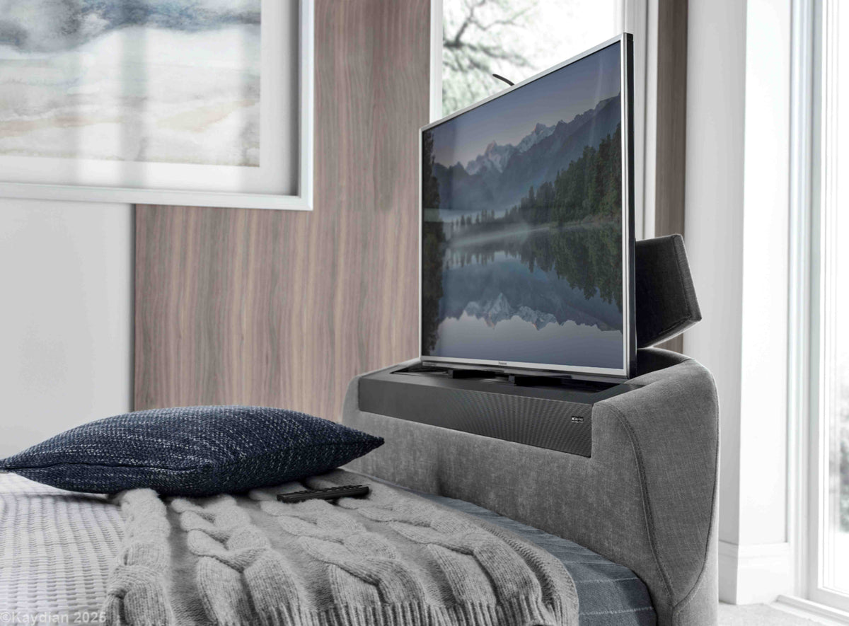 Darras 5.1.2 Cinematic Surround Sound TV Media Bed Frame — view 2