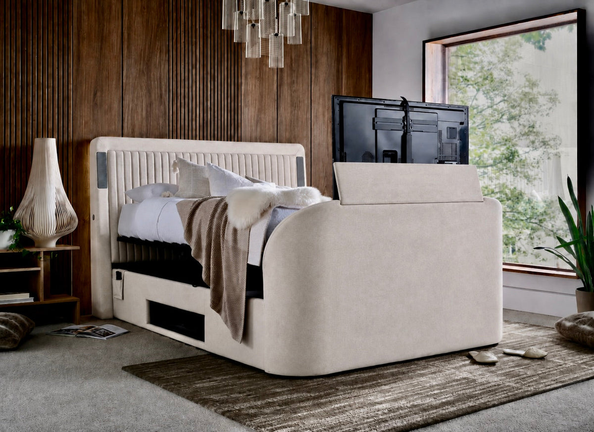 Immerse 5.1 Surround Sound TV Bed in Soft Cream — view 2