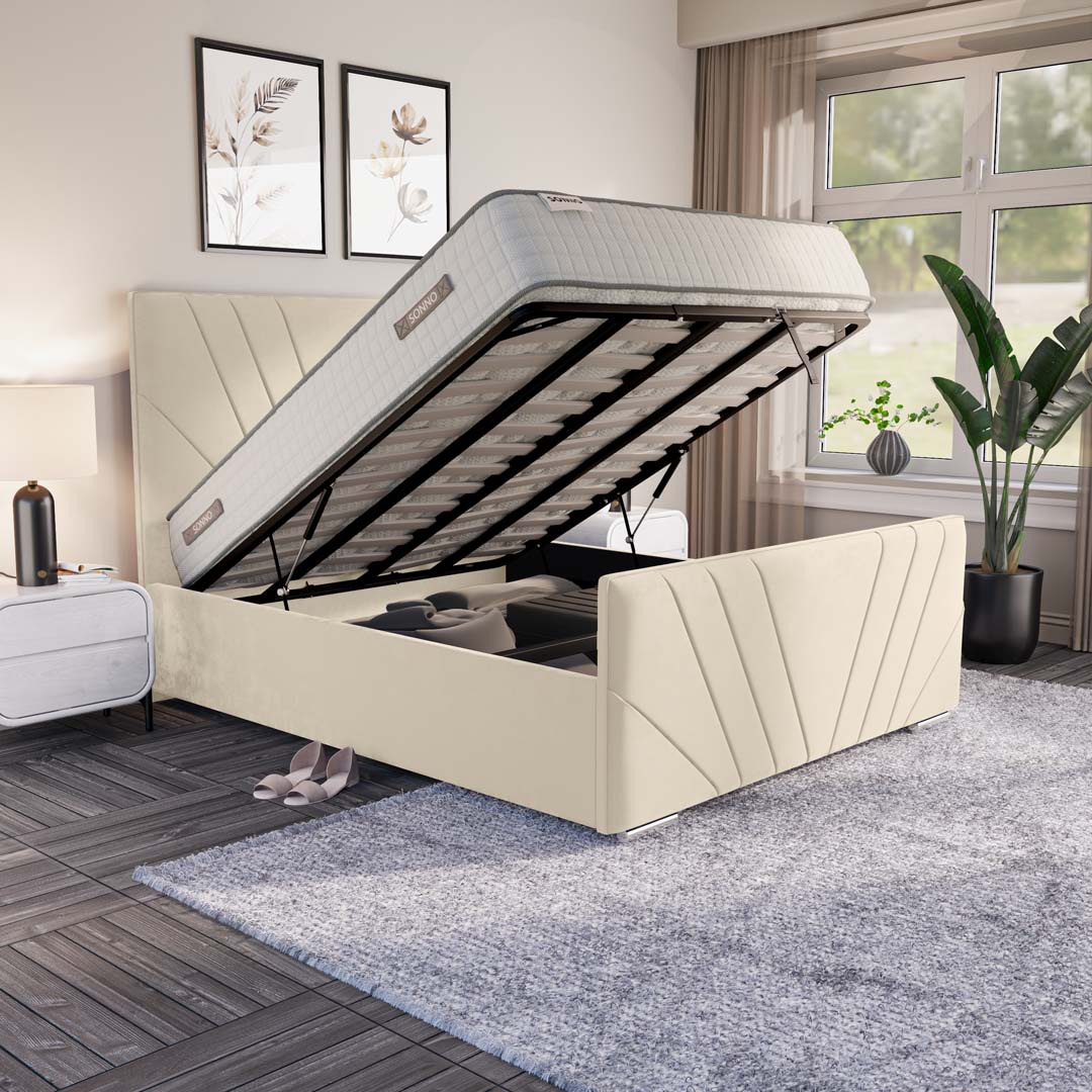 Fiji Sunrise Upholstered Ottoman Bed — view 6