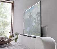 Milan Ottoman TV Bed in Natural Cream with 2 Side Units — view 6 – image 5 of 11