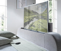 Lumas Ottoman TV Bed with Surround LED in Plush Grey — view 5 – image 5 of 9