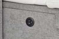 Essence Ottoman Storage TV Bed in Grey Fabric — view 9 – image 9 of 10