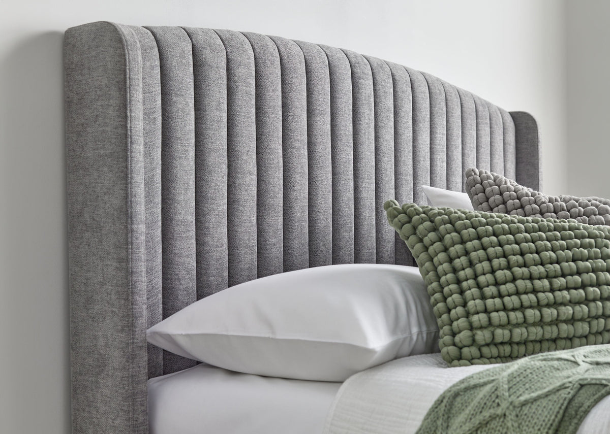 Essence Ottoman Storage TV Bed in Grey Fabric — view 5
