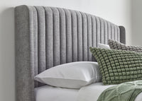 Essence Ottoman Storage TV Bed in Grey Fabric — view 5 – image 5 of 10
