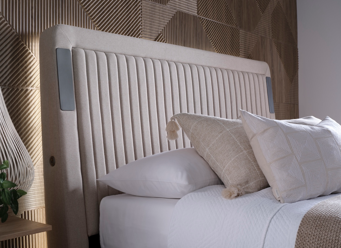Immerse 5.1 Surround Sound TV Bed in Oatmeal — view 7