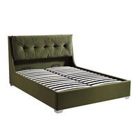 Hadley Ottoman Storage Bed in Moss Green Velvet – image 6 of 13