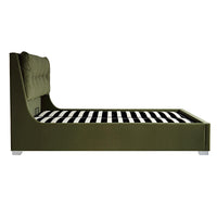Hadley Ottoman Storage Bed in Moss Green Velvet – image 9 of 13