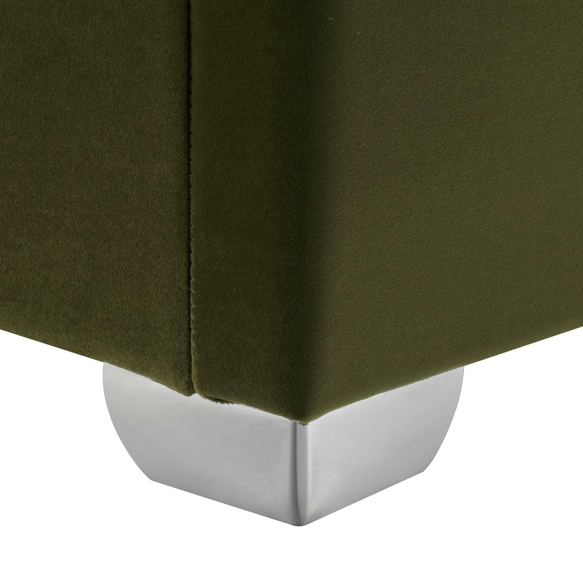 Hadley Ottoman Storage Bed in Moss Green Velvet