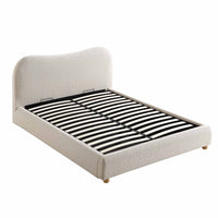 Egerie Curved Headboard Ottoman Storage Bed in Beige Boucle – image 8 of 67