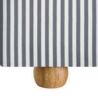 Egerie Curved Headboard Ottoman Storage Bed in Slate Blue Striped Fabric – image 67 of 67