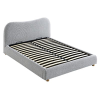 Egerie Curved Headboard Ottoman Storage Bed in Mist Grey Boucle – image 42 of 67