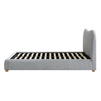 Egerie Curved Headboard Ottoman Storage Bed in Mist Grey Boucle – image 43 of 67