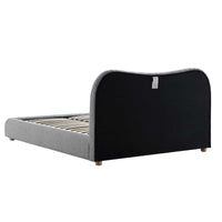 Egerie Curved Headboard Ottoman Storage Bed in Mist Grey Boucle – image 44 of 67