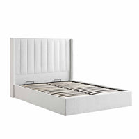 Wilton Ottoman Storage Bed in White Boucle – image 67 of 75