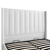 Wilton Ottoman Storage Bed in White Boucle – image 72 of 75