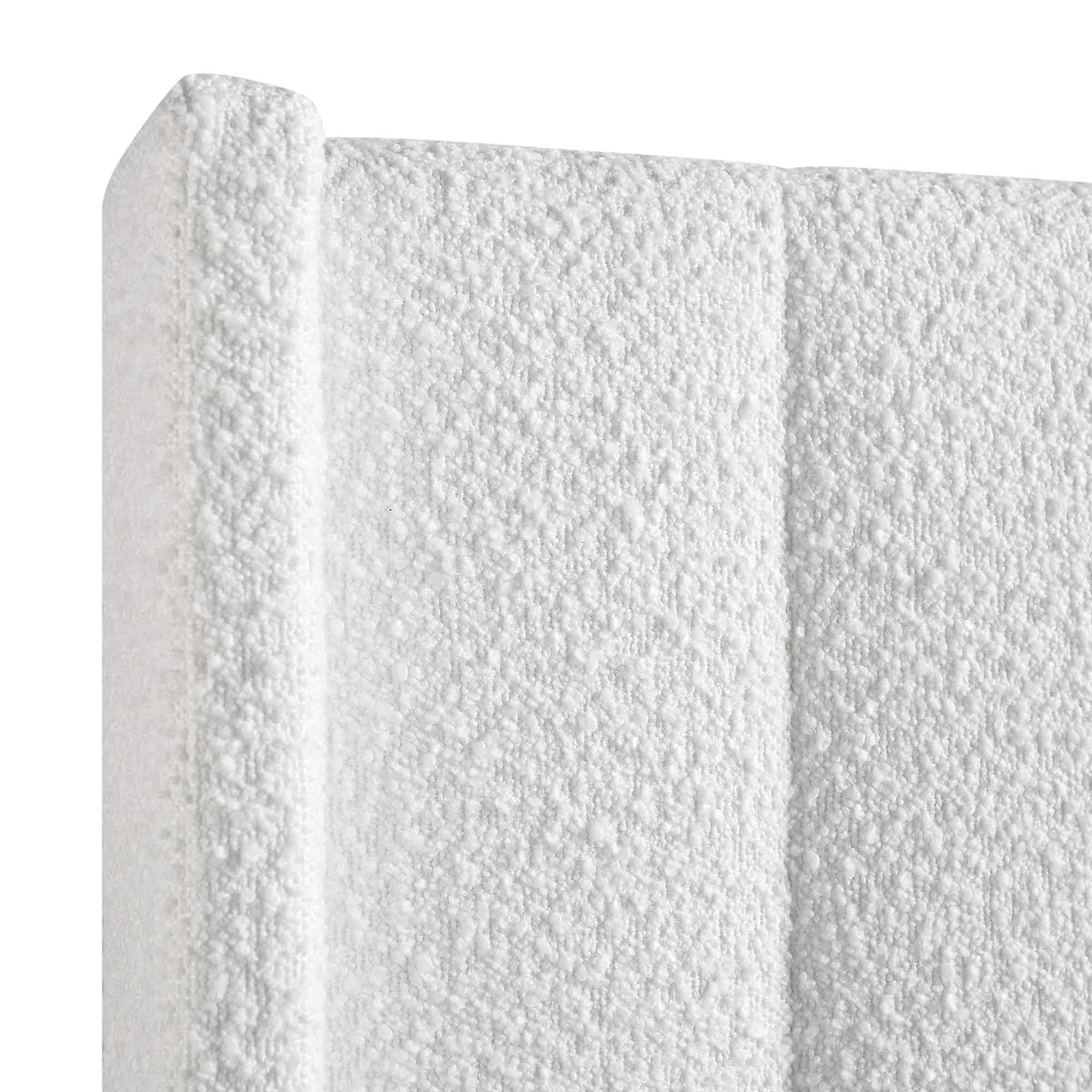 Wilton Ottoman Storage Bed in White Boucle