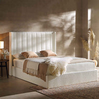 Wilton Ottoman Storage Bed in White Boucle – image 62 of 75