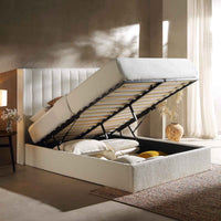 Wilton Ottoman Storage Bed in White Boucle – image 63 of 75