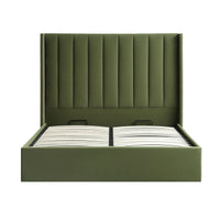 Wilton Ottoman Storage Bed in Moss Green Velvet – image 20 of 75