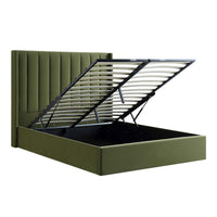 Wilton Ottoman Storage Bed in Moss Green Velvet – image 23 of 75