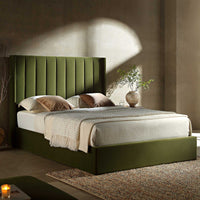 Wilton Ottoman Storage Bed in Moss Green Velvet – image 16 of 75