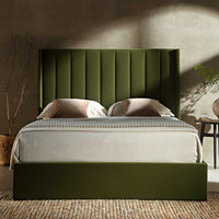 Wilton Ottoman Storage Bed in Moss Green Velvet – image 17 of 75