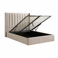 Wilton Ottoman Storage Bed in Warm Stone Fabric – image 54 of 75