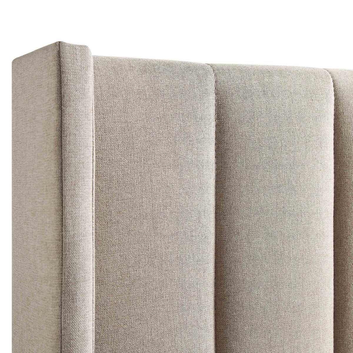 Wilton Ottoman Storage Bed in Warm Stone Fabric