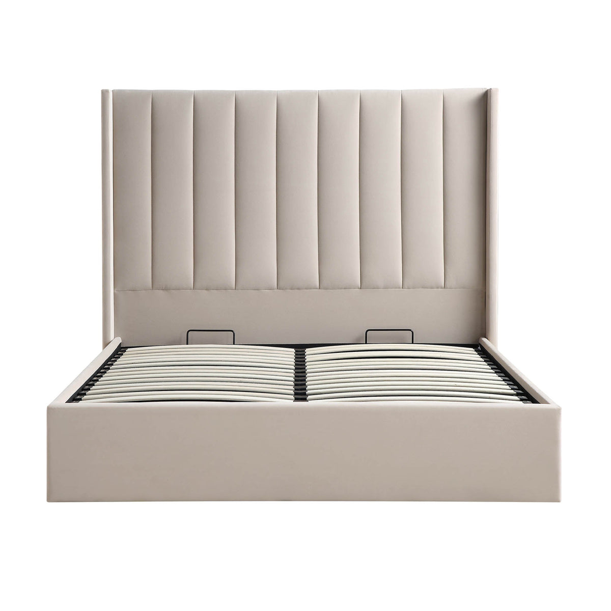 Wilton Ottoman Storage Bed in Champagne Velvet