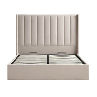 Wilton Ottoman Storage Bed in Champagne Velvet – image 5 of 75