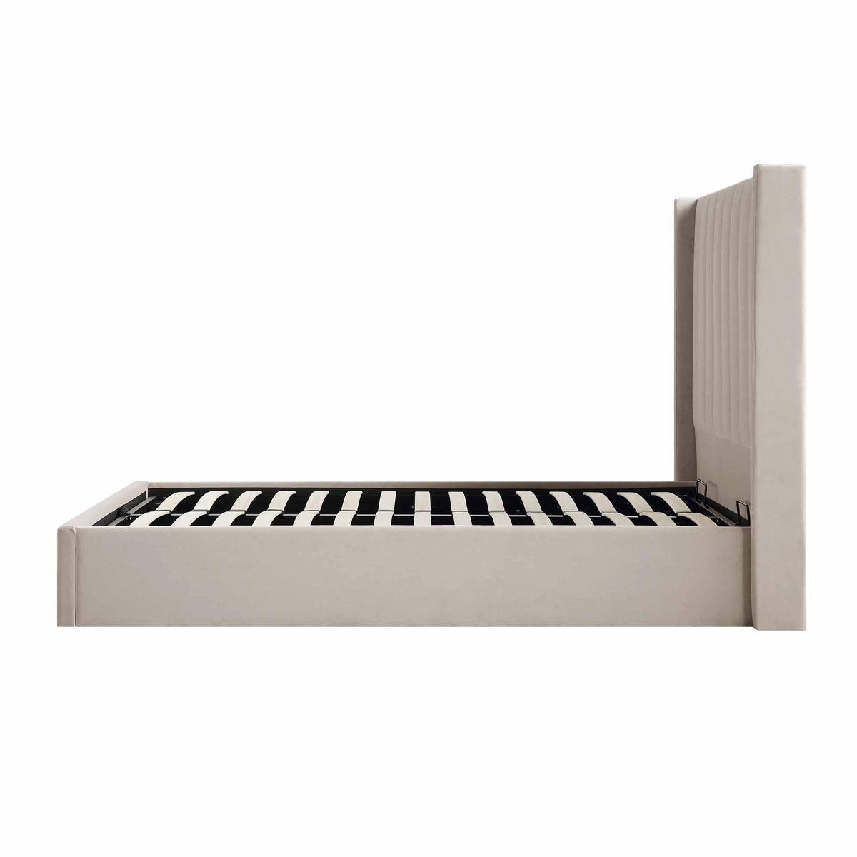 Wilton Ottoman Storage Bed in Champagne Velvet